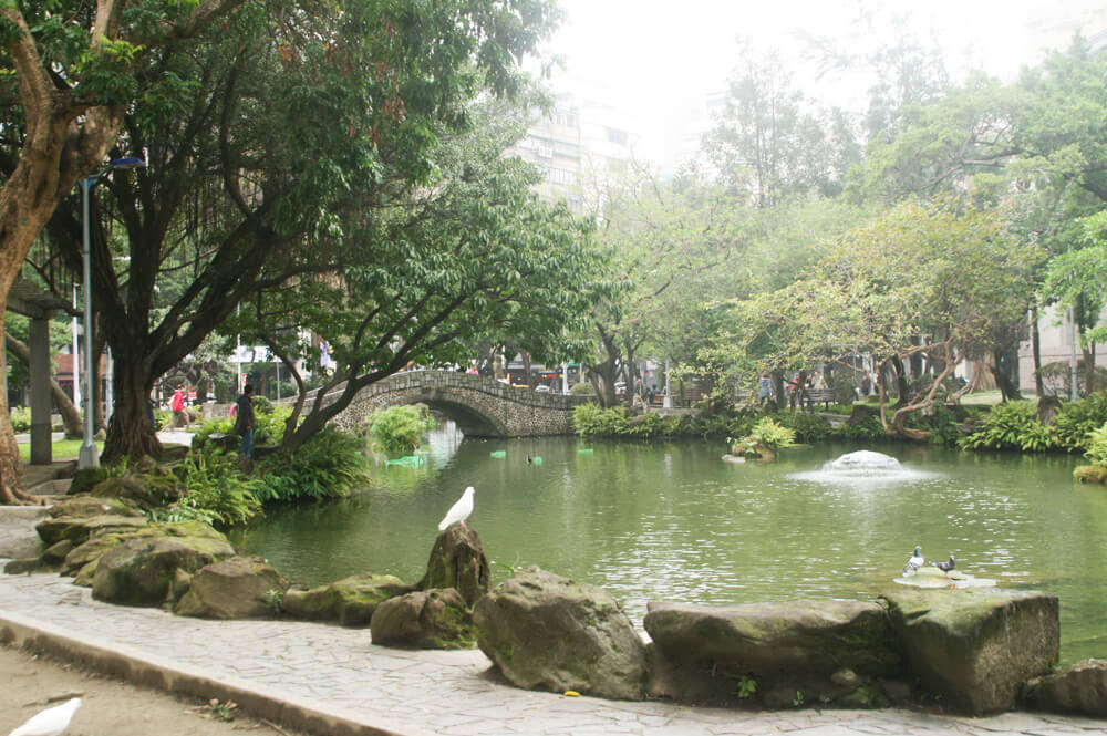 pond at 228 peace park
