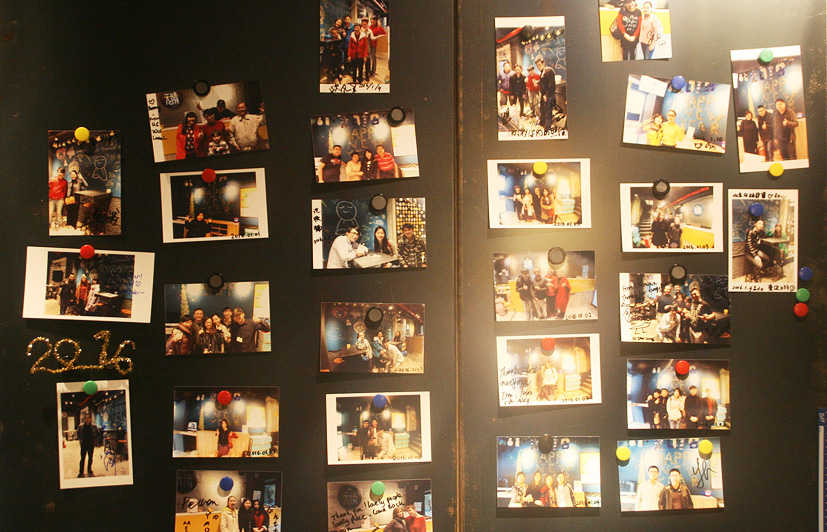 sunny hostel picture board